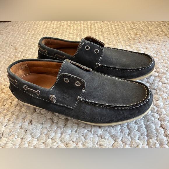 John Varvatos Suede Boat Shoes
